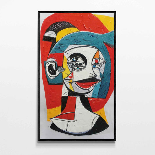 Picasso-Gemälde Gesicht 120x72 cm