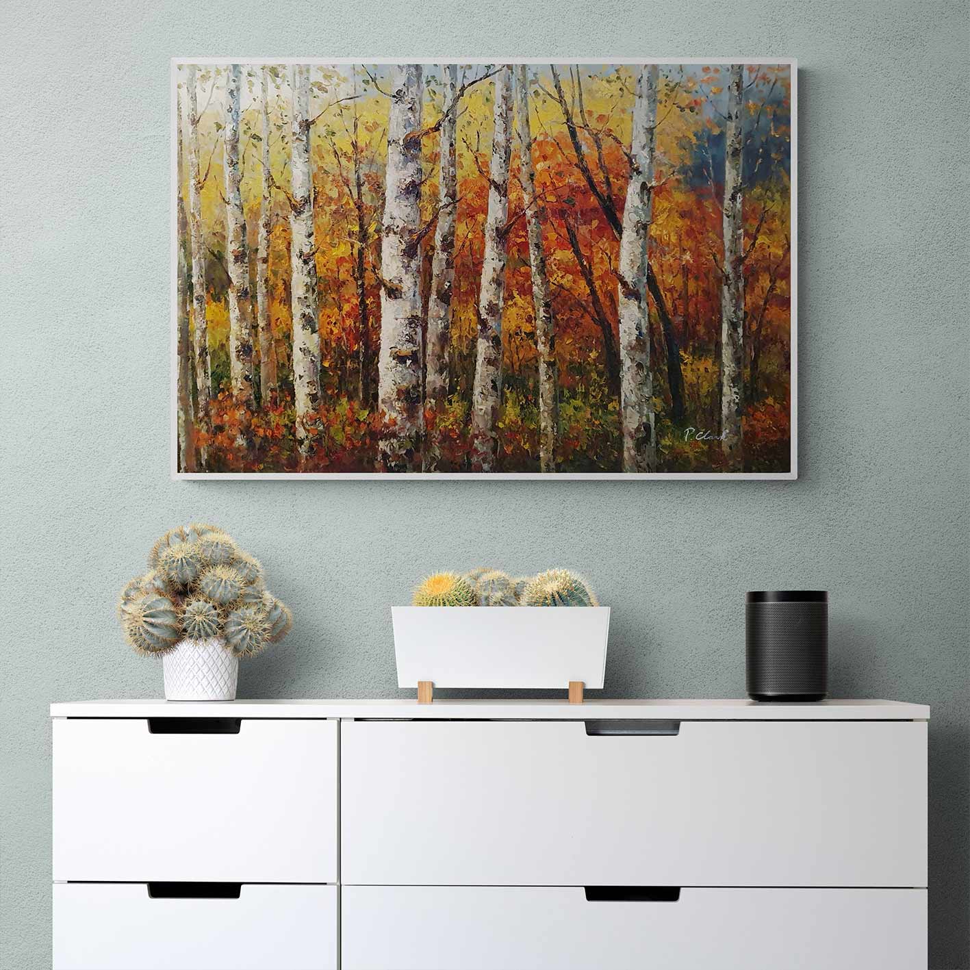 Cuadro Bosque Estilo  90x60 cm