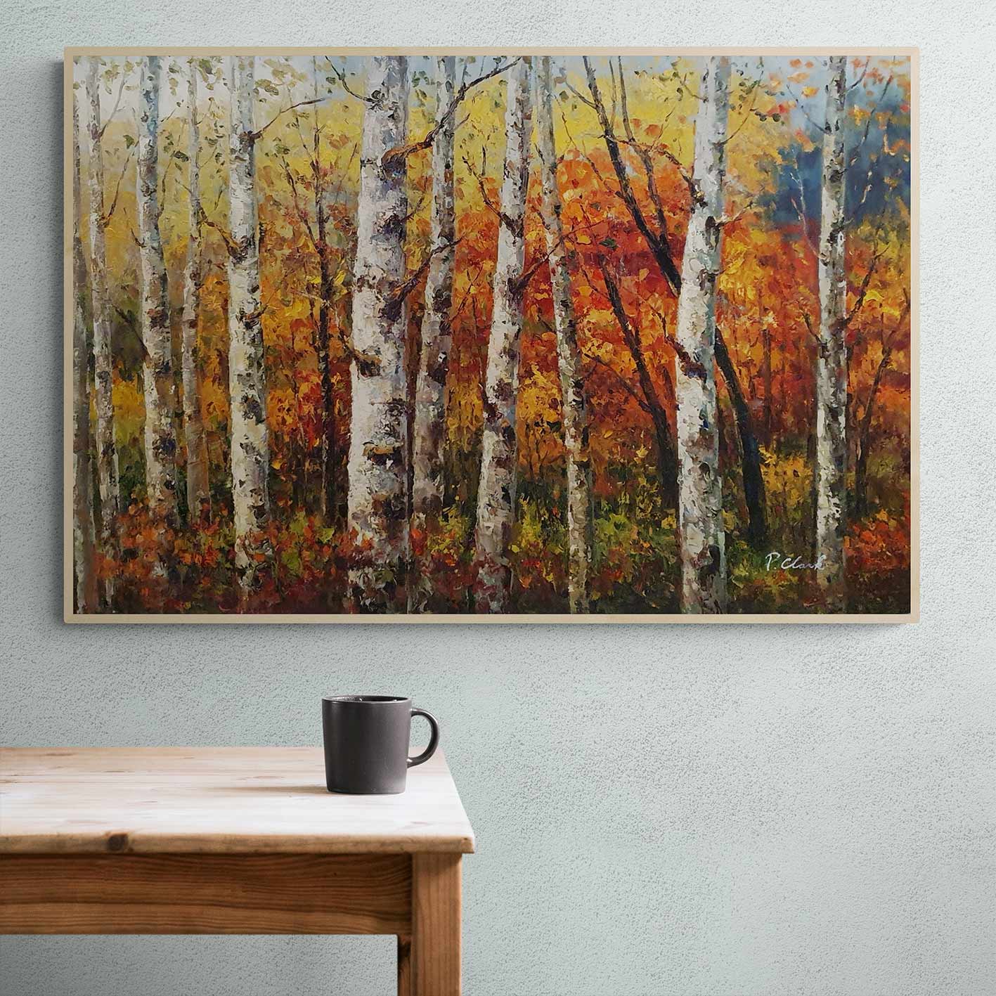 Cuadro Bosque Estilo  90x60 cm