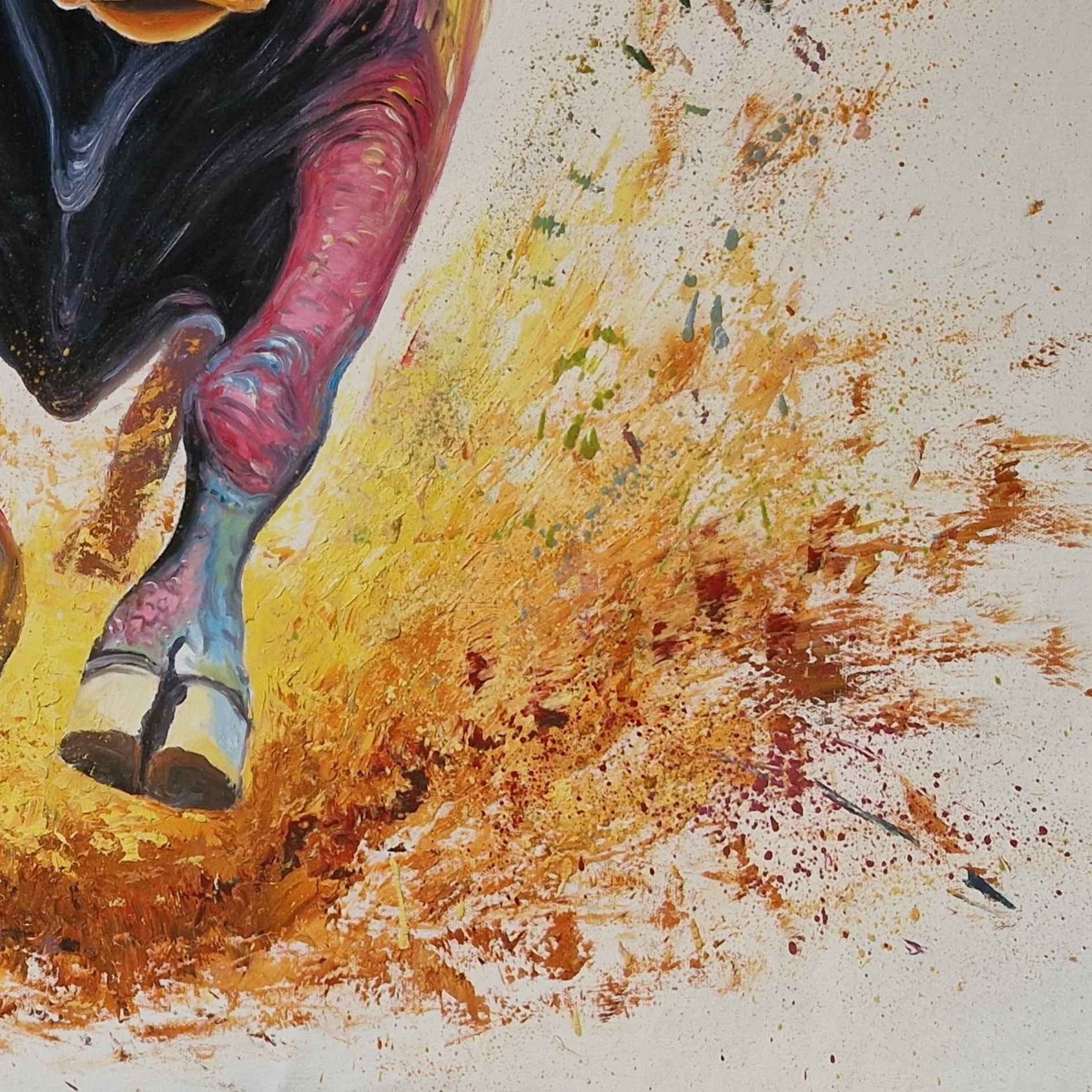 Cuadro decorativo de animal con expresión y dinamismo