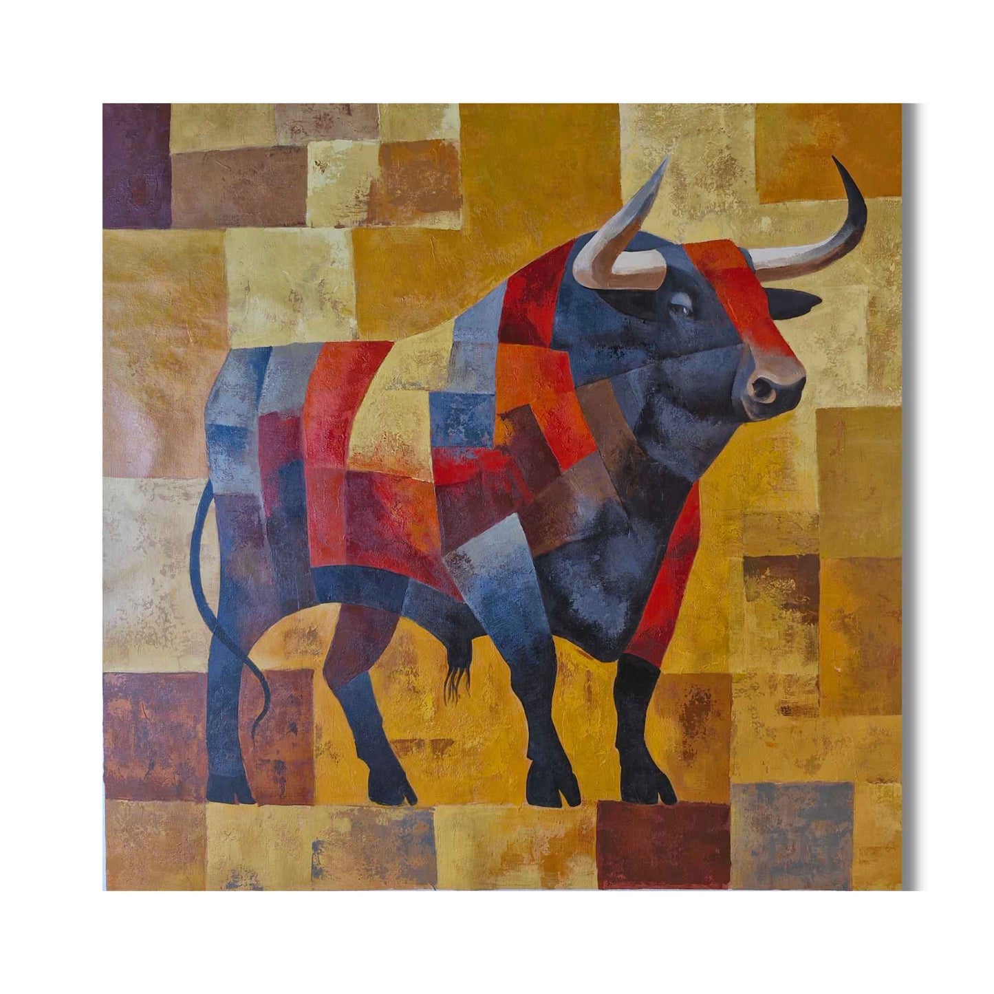 Pintura contemporánea de toro