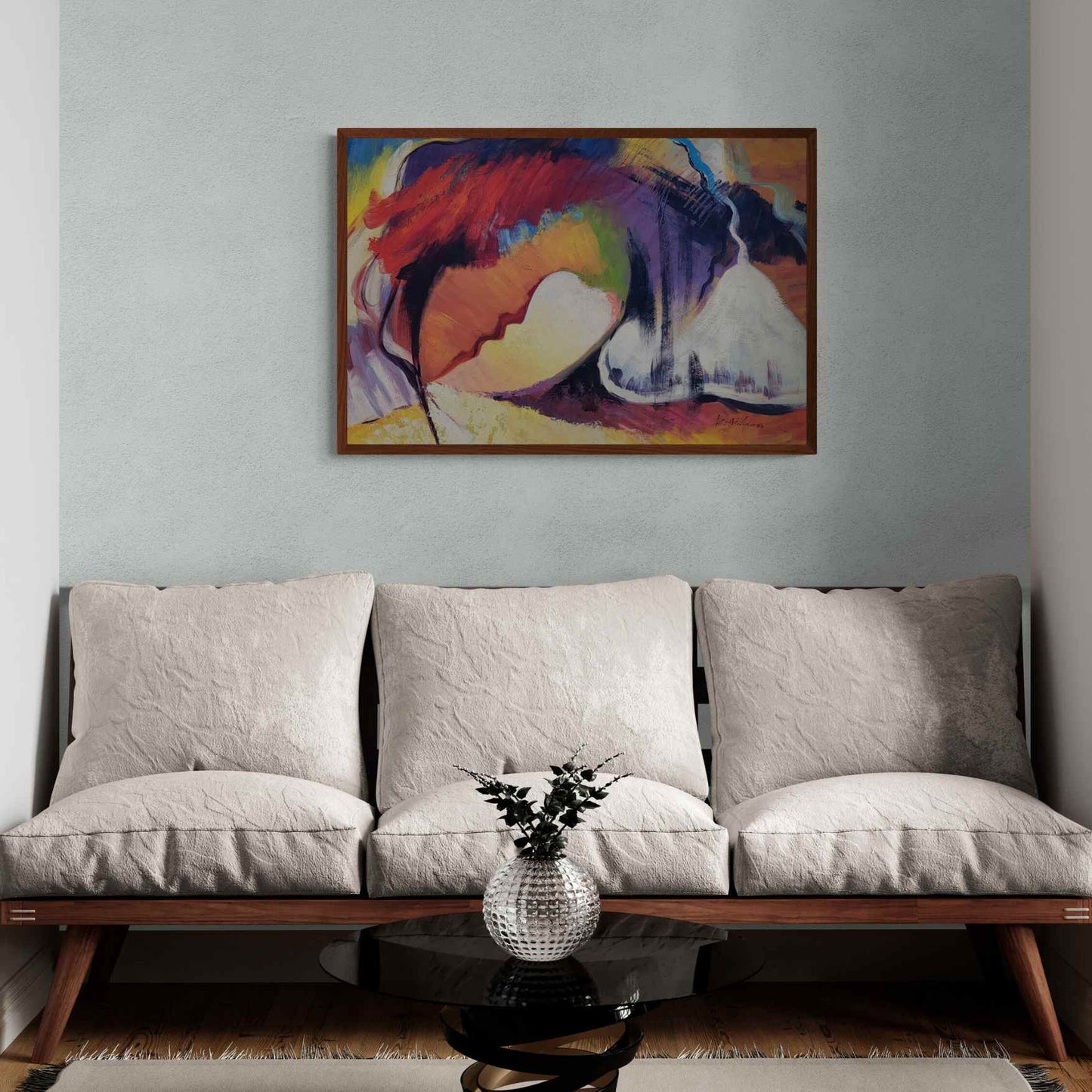 Cuadro Abstracto Silueta  90x60 cm