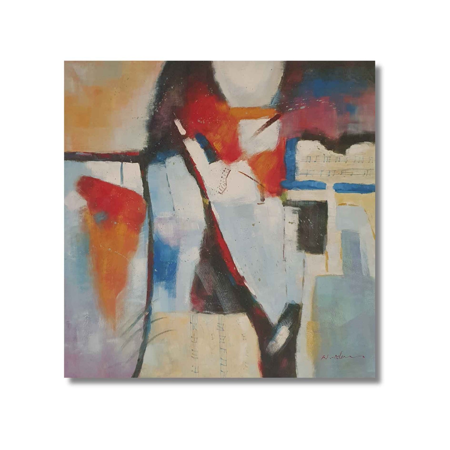 Díptico en tonos cálidos y fríos – decoración artística