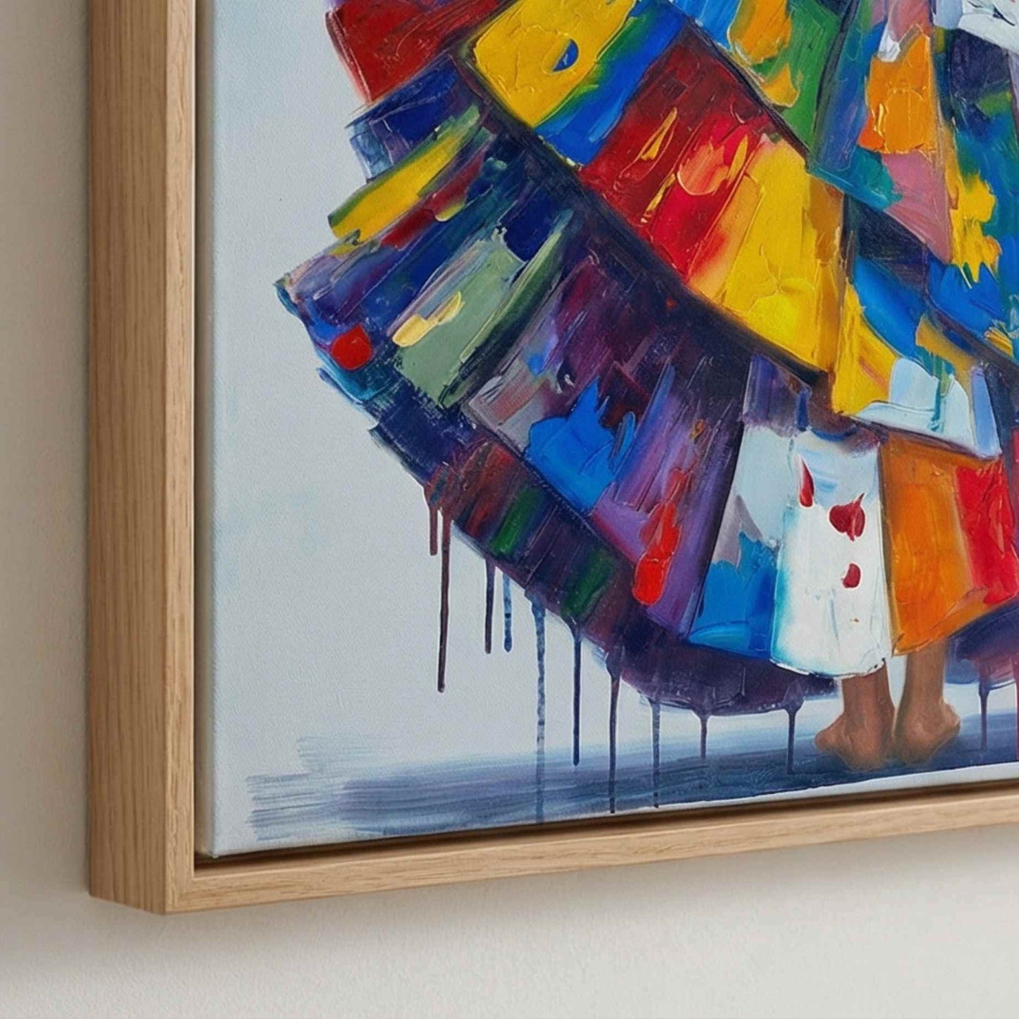 Decoracion de pared con cuadro moderno femenino