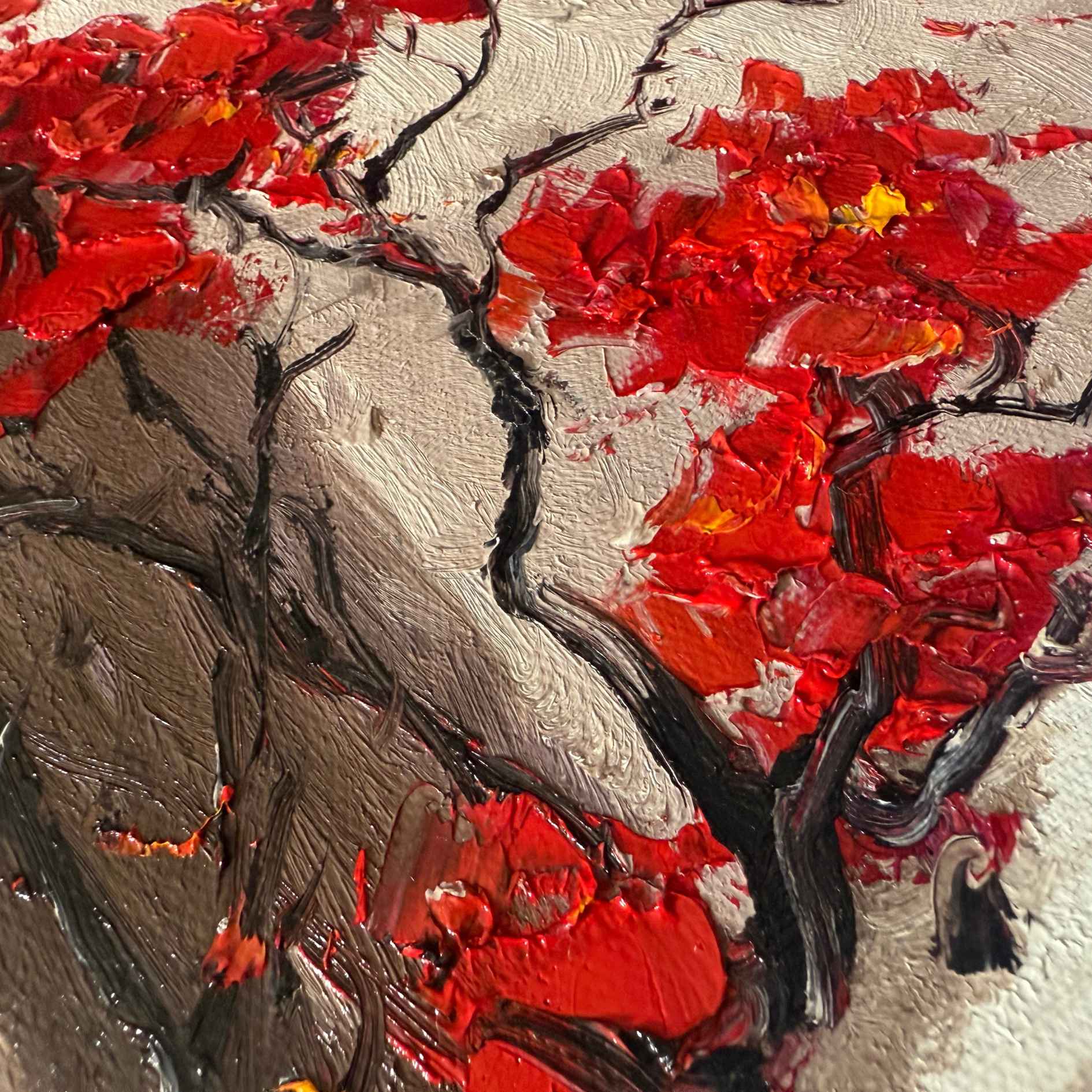 Cuadro de fachada rústica con plantas y macetas textura