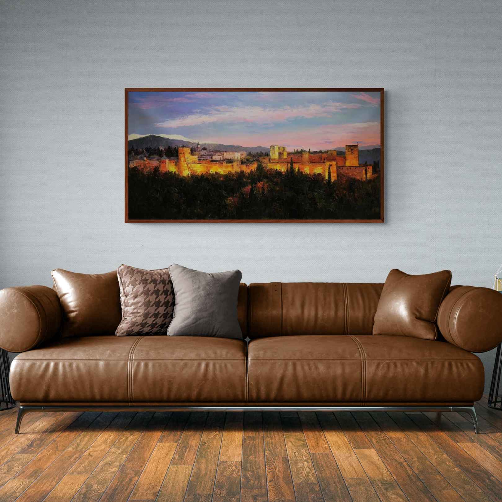 Pintura Alhambra Granada 65x140 cm