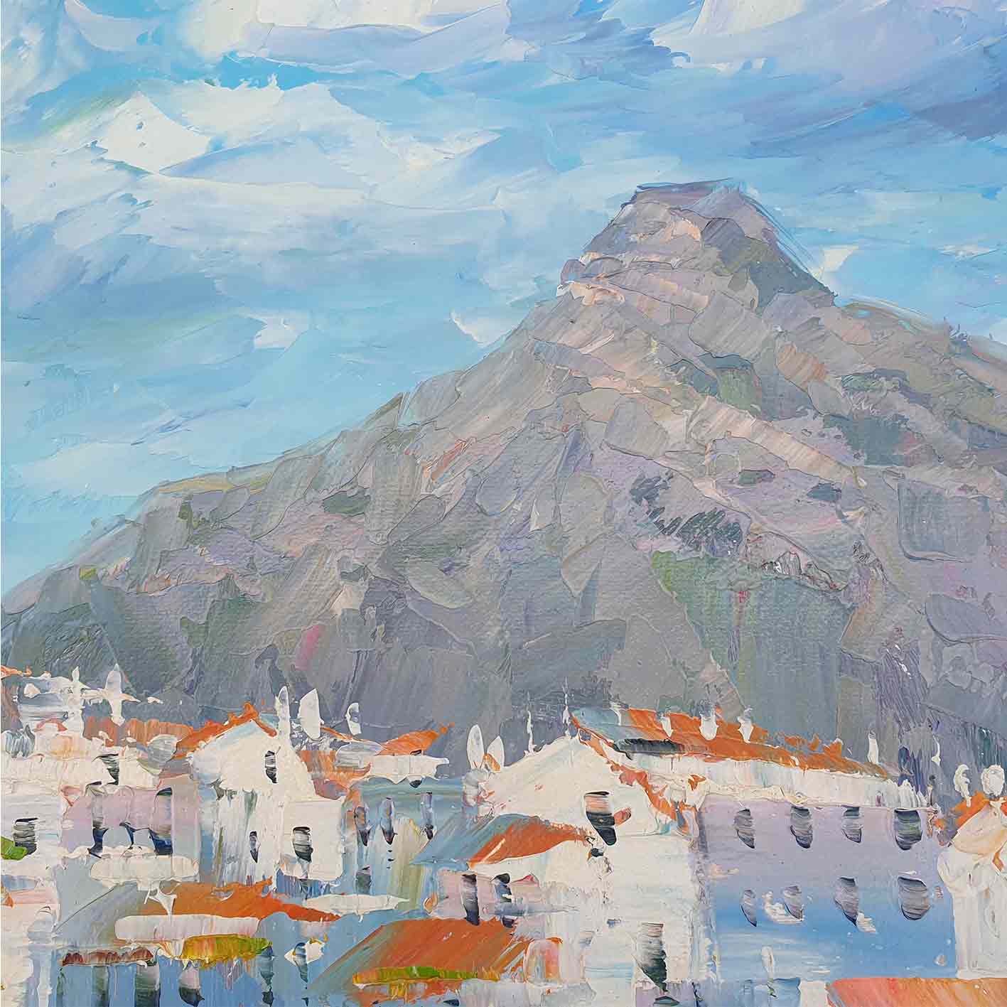 Painting Puerto Banús 70x121 cm
