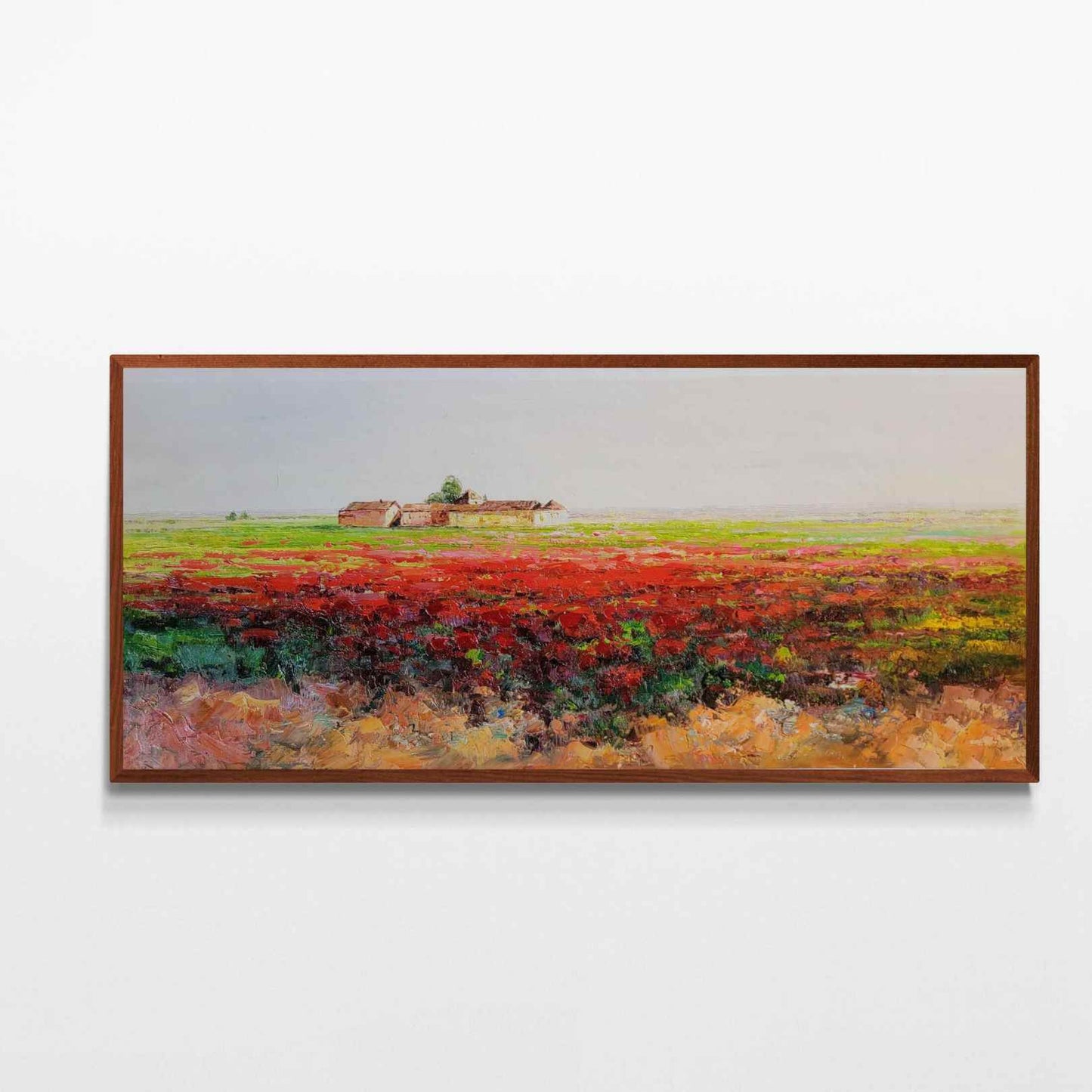 Pintura el Campo de Amapolas 130x55 cm