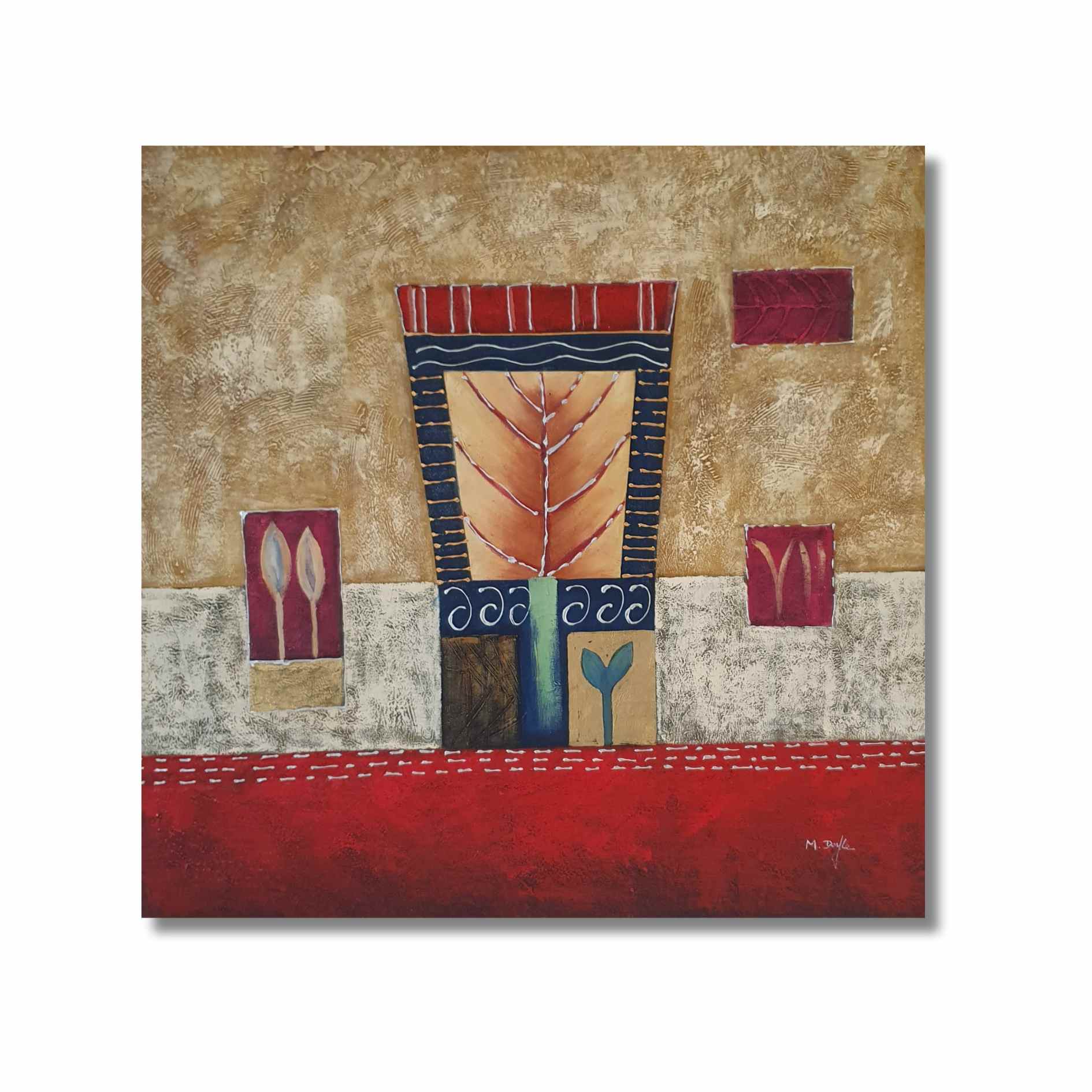 Pinturas decorativas con estilo contemporáneo y textura visual