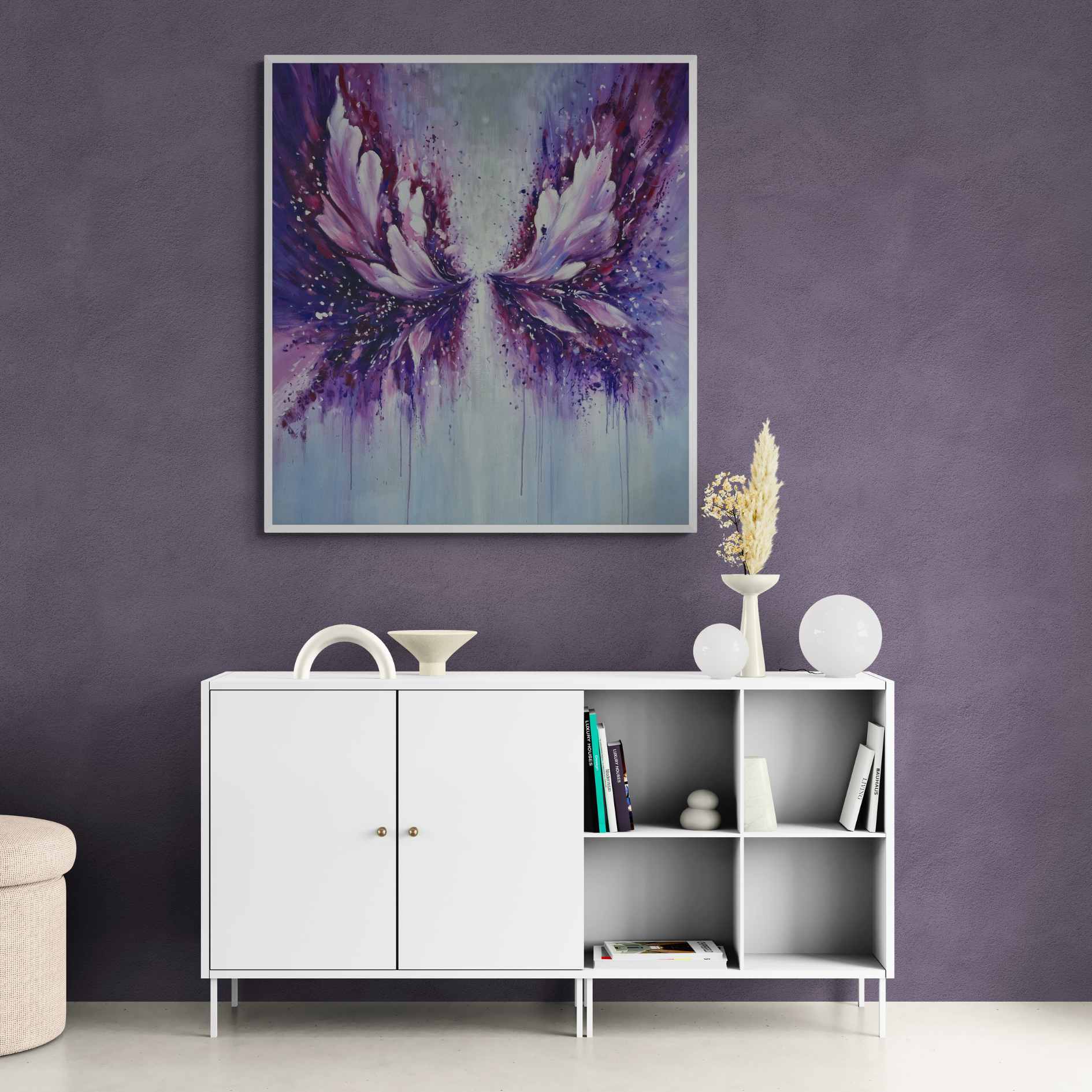 Obra de arte moderna para decorar paredes