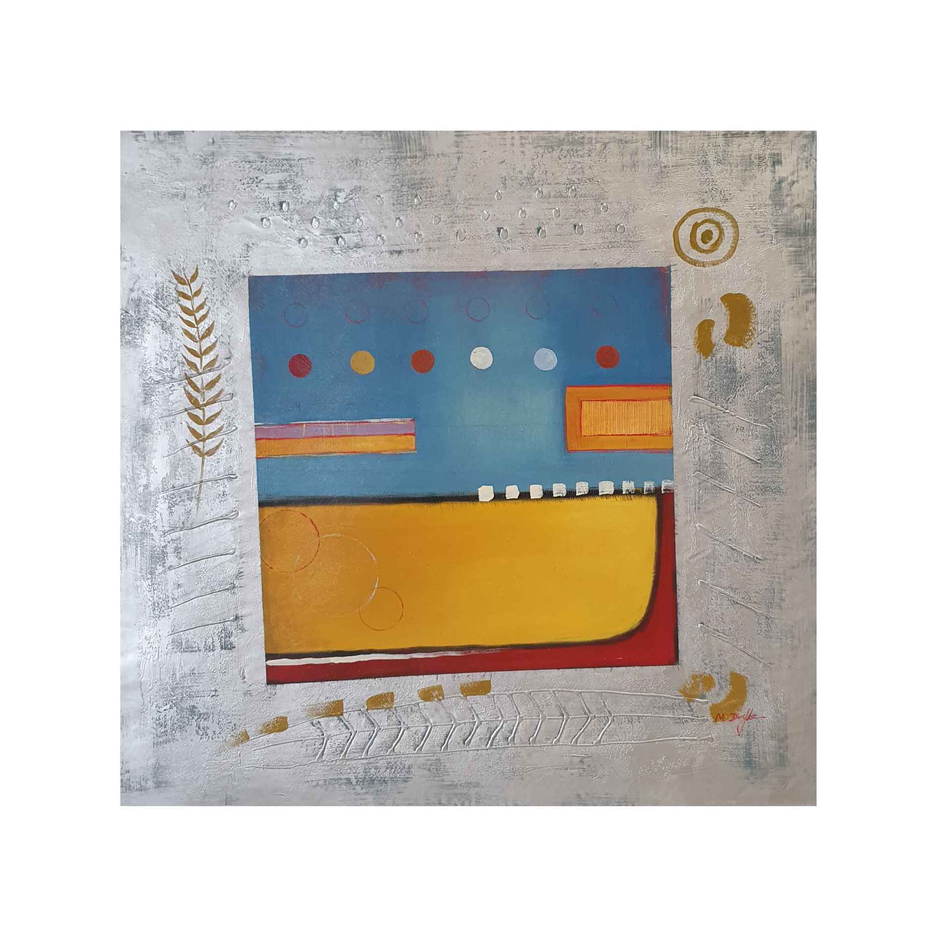 Obra de arte moderna para decoración alegre