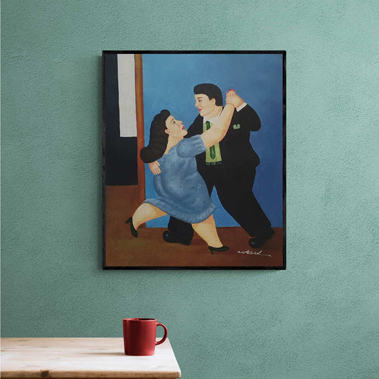 Botero Dance II painting 50x60 cm