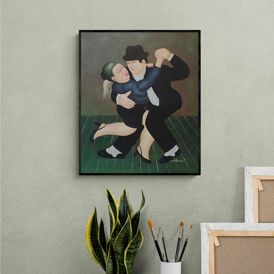 Botero Dance V painting 50x60 cm