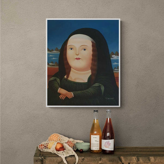 Botero Mona Lisa painting 50x60 cm