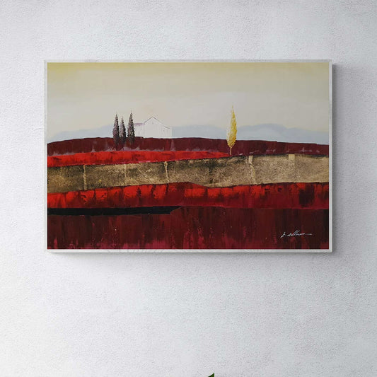 Gold Landscape Painting 90x60 cm