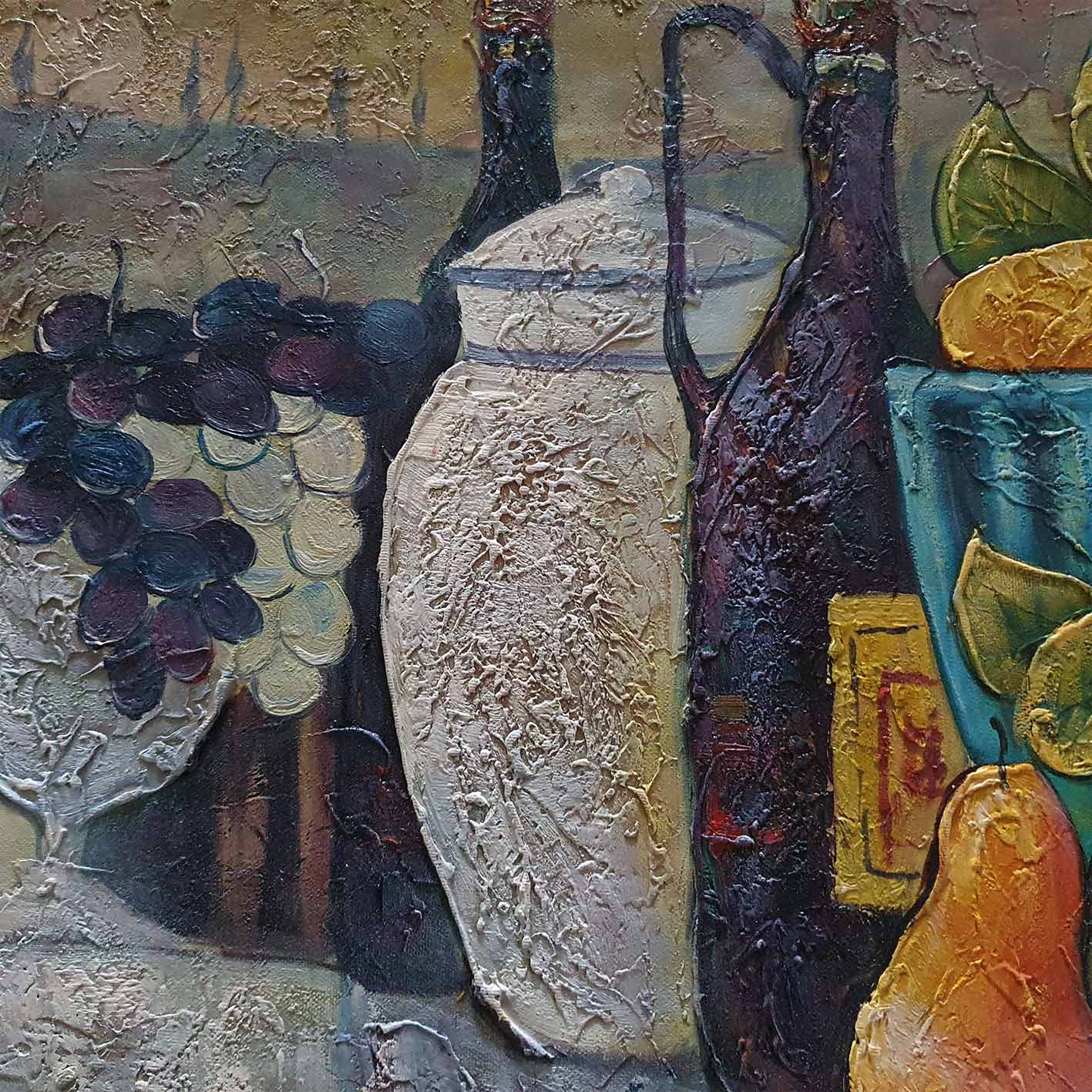 Tisch-Stillleben-Gemälde 60x50 cm