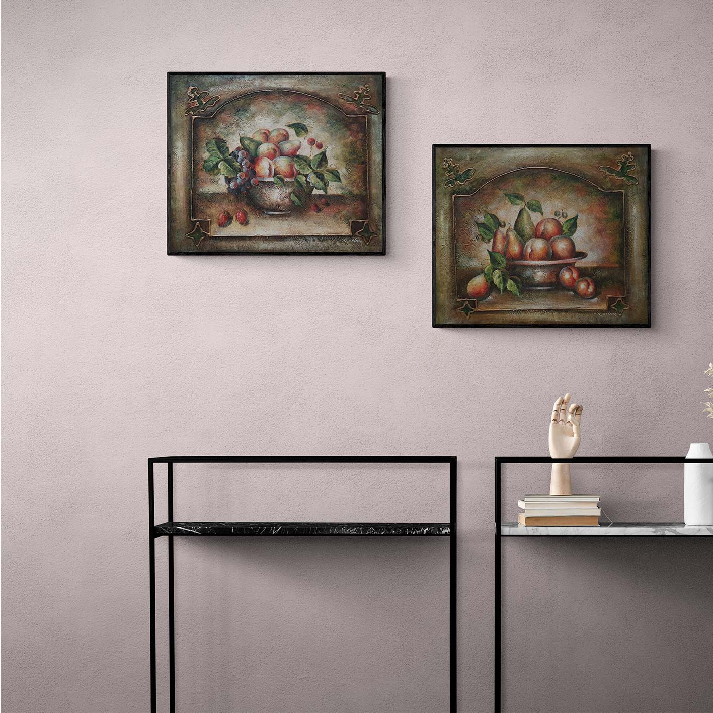 Fruit Still Life Diptych Painting 60x50 cm [2 pieces]