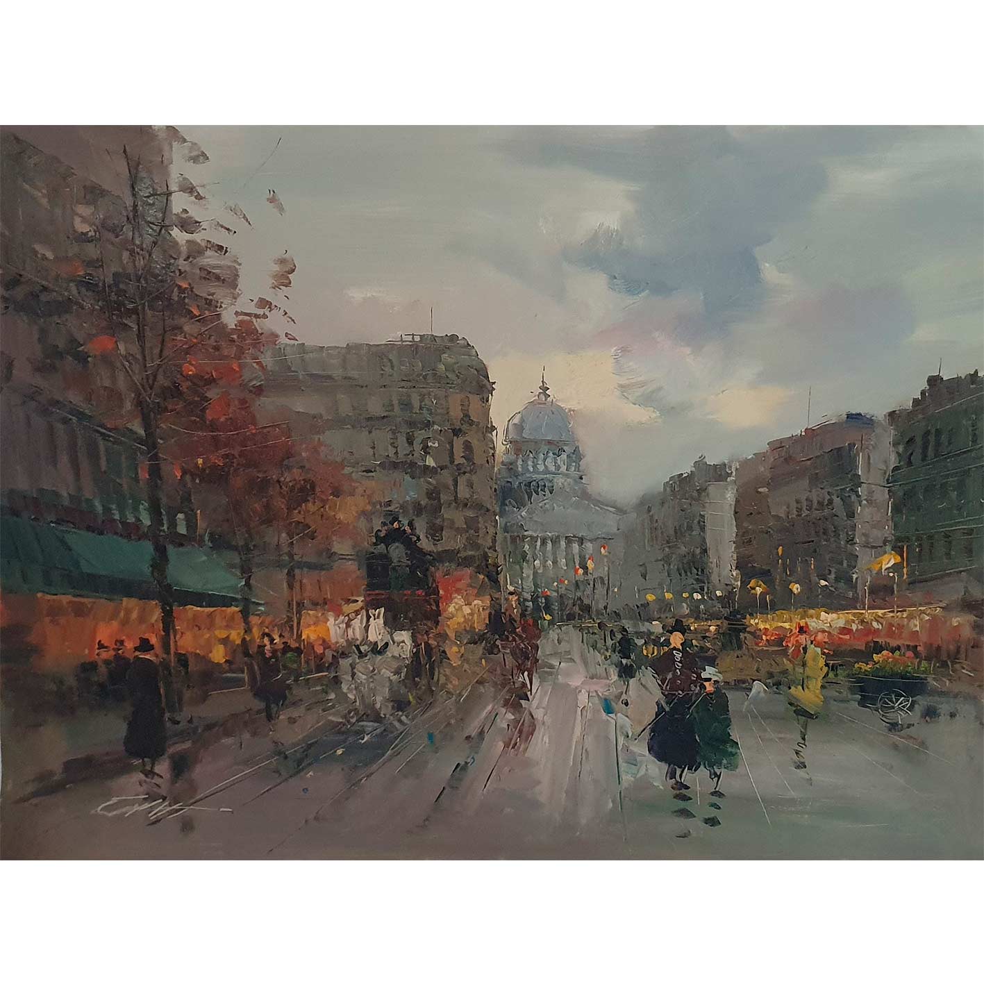 Paris Street painting 120x90 cm