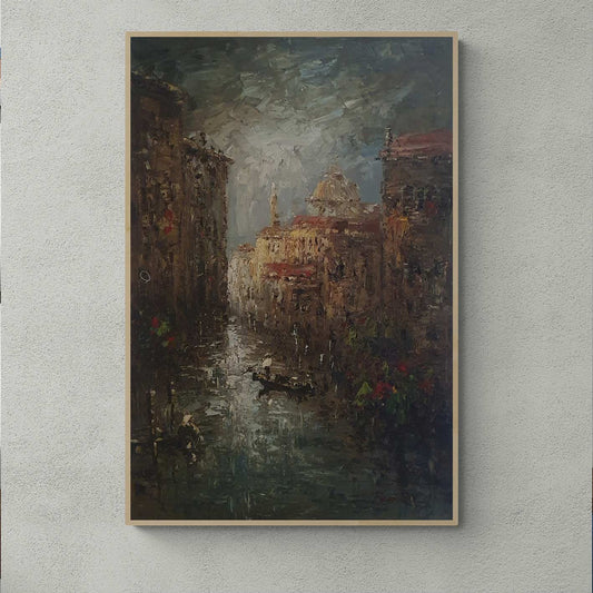 Venice Gondola painting 60x90 cm