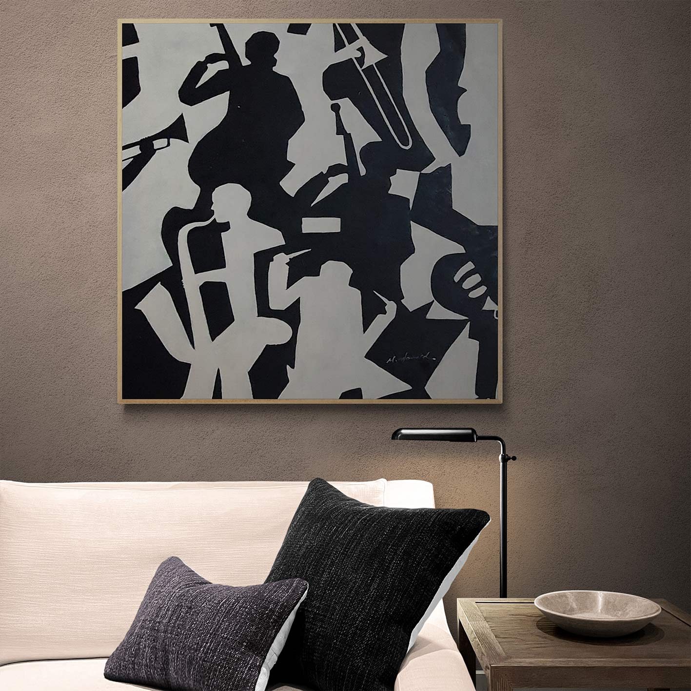 Musicians Sides Painting 80x80 cm