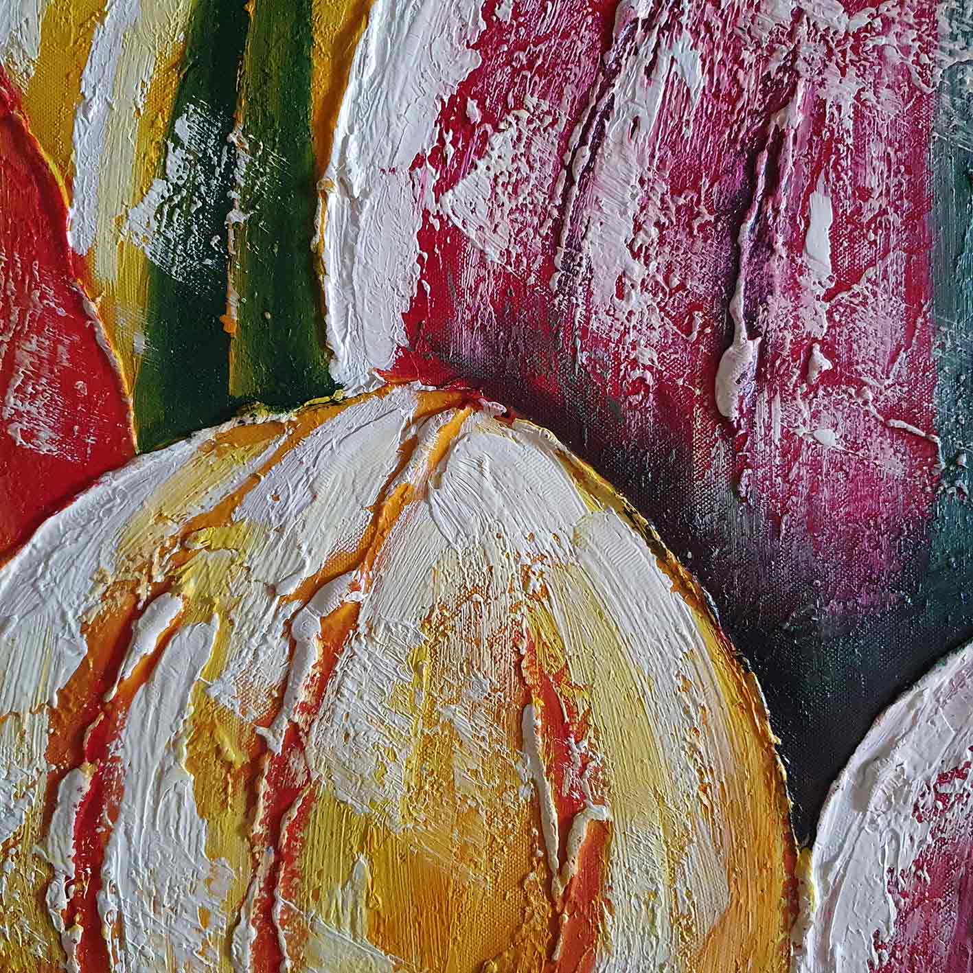 Decoartions Tulpen Gemälde 60x50 cm [2 Stück]