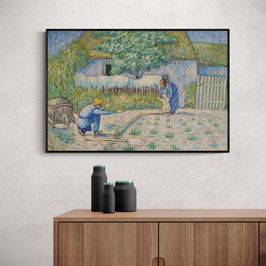 Van Gogh Erste Schritte Gemälde 90x60 cm