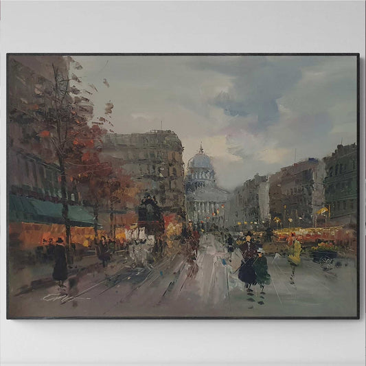 Paris Street painting 120x90 cm