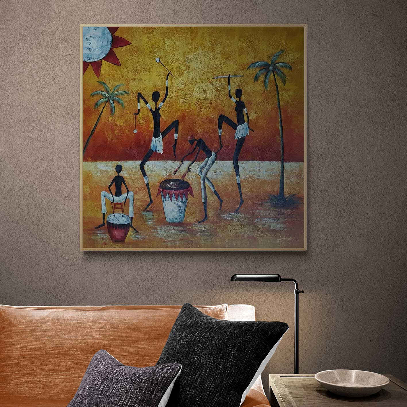 African Dance Painting I 80x80 cm