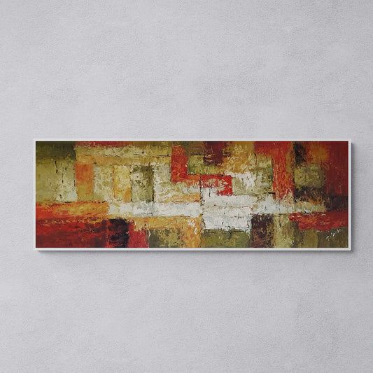 Cuadro Panorámico Abstracto 120x40 cm