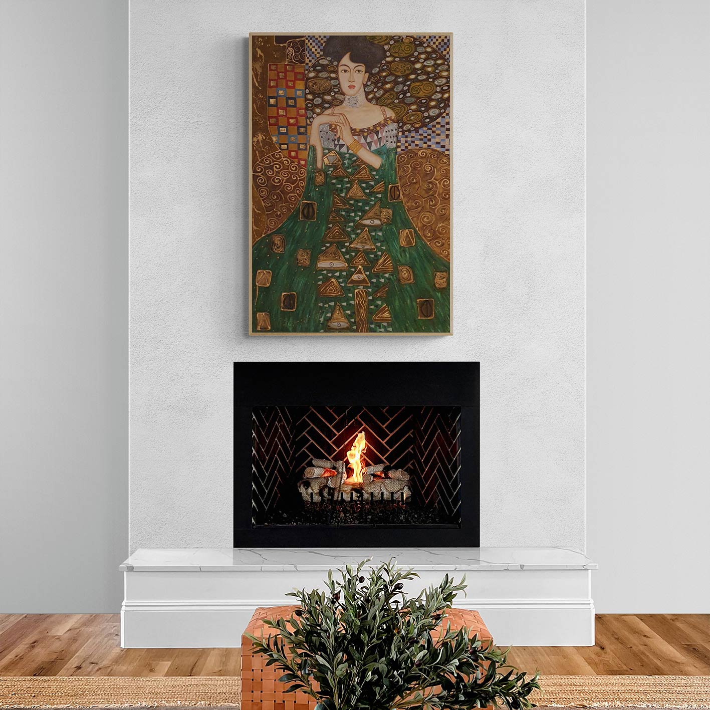 Gustav Klimt Frauengemälde 60x90 cm