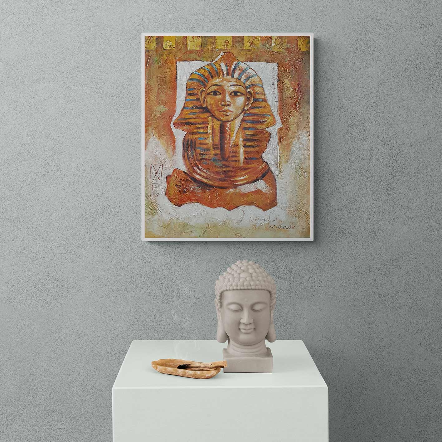 Gizeh-Sphinx-Gemälde 50x60 cm