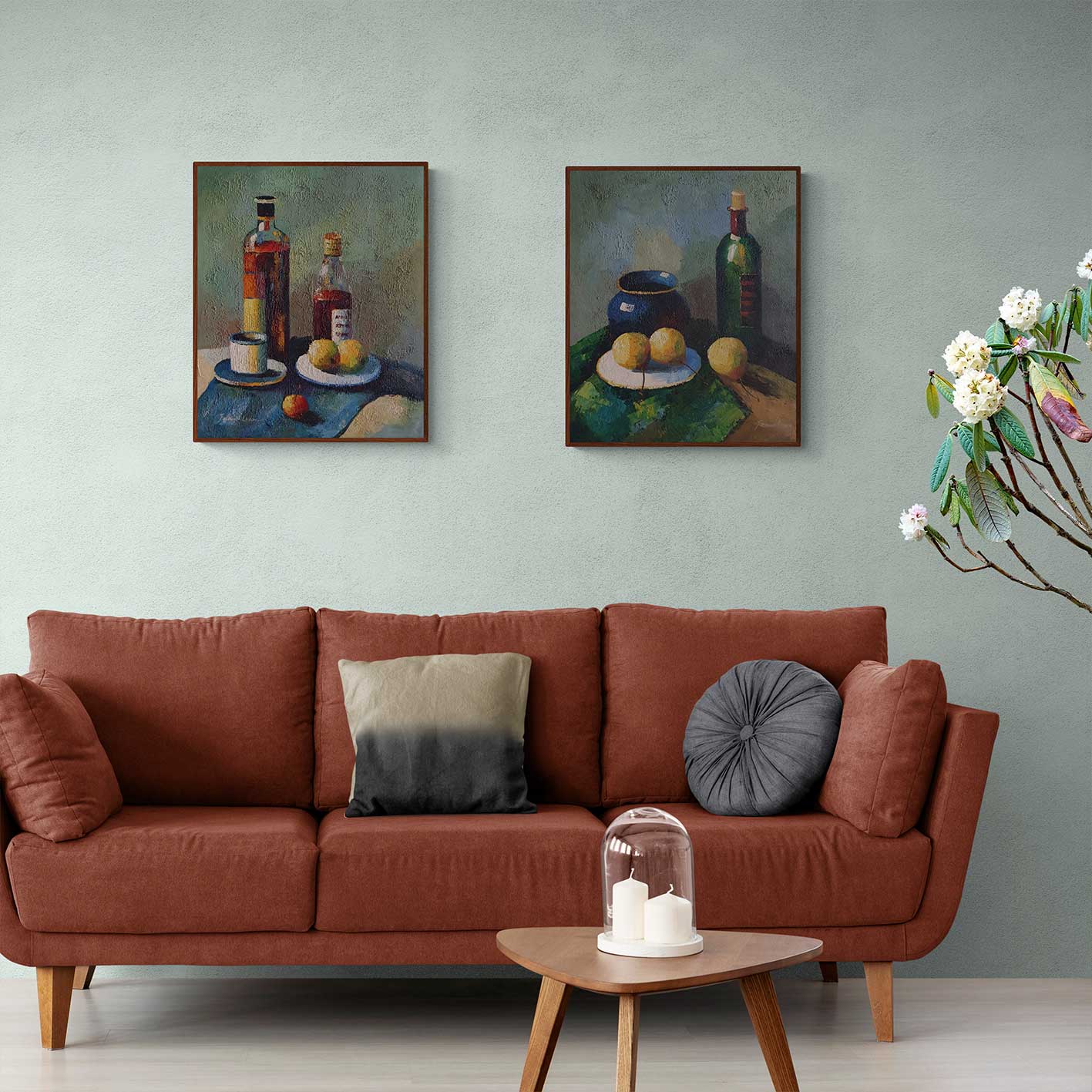 Wine Diptych Painting 50X60 cm [2 pieces]
