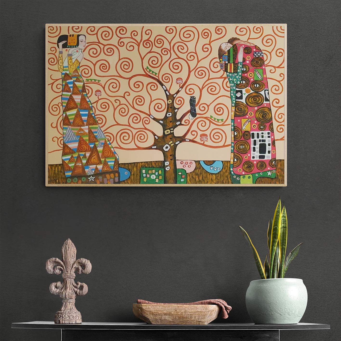 Gustav Klimt Baumgemälde 90x60 cm