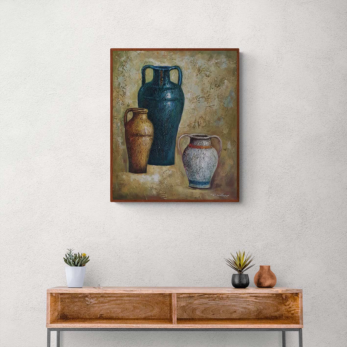 Still Life Painting Amphorae 50x60 cm