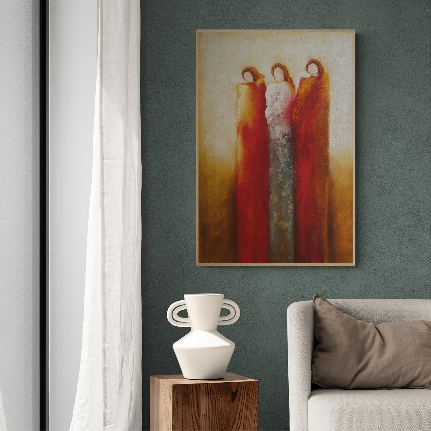 Frauenfiguren Gemälde 60x90 cm