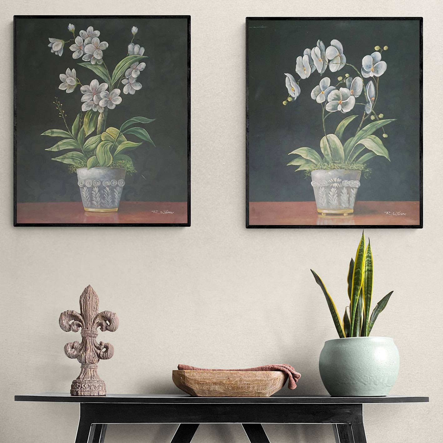 Jasmine Flower Painting 50x60 cm [2 pieces]