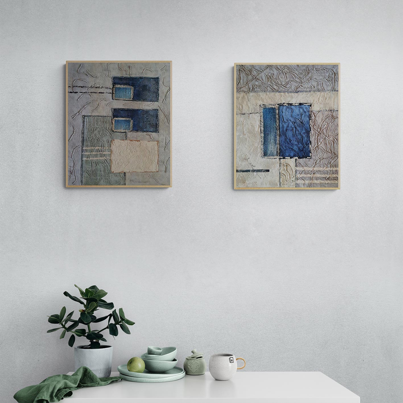 Diptych Painting Sack I 50X60 cm [2 pieces]