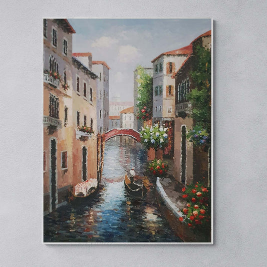 Venezianische Malerei Brücken 90x120 cm