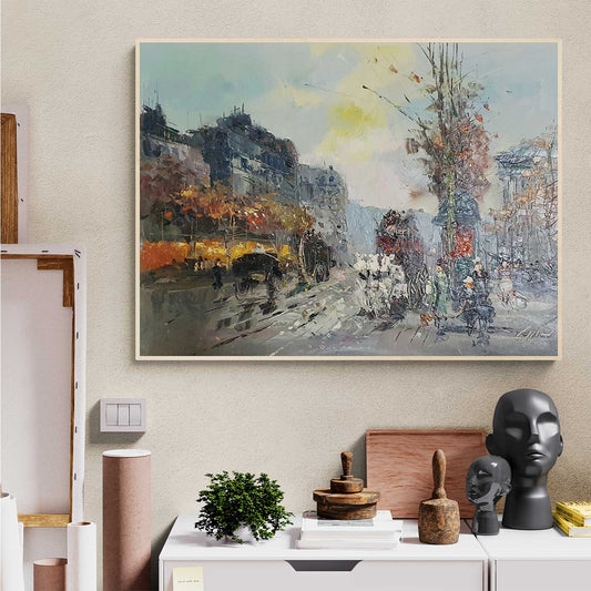 Avenue-Gemälde 101x82 cm