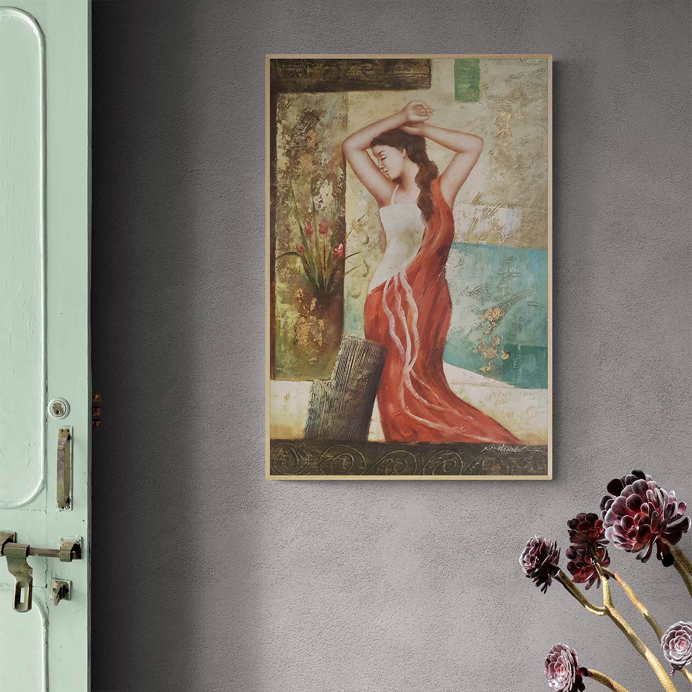 Roman Woman Painting 60x90 cm