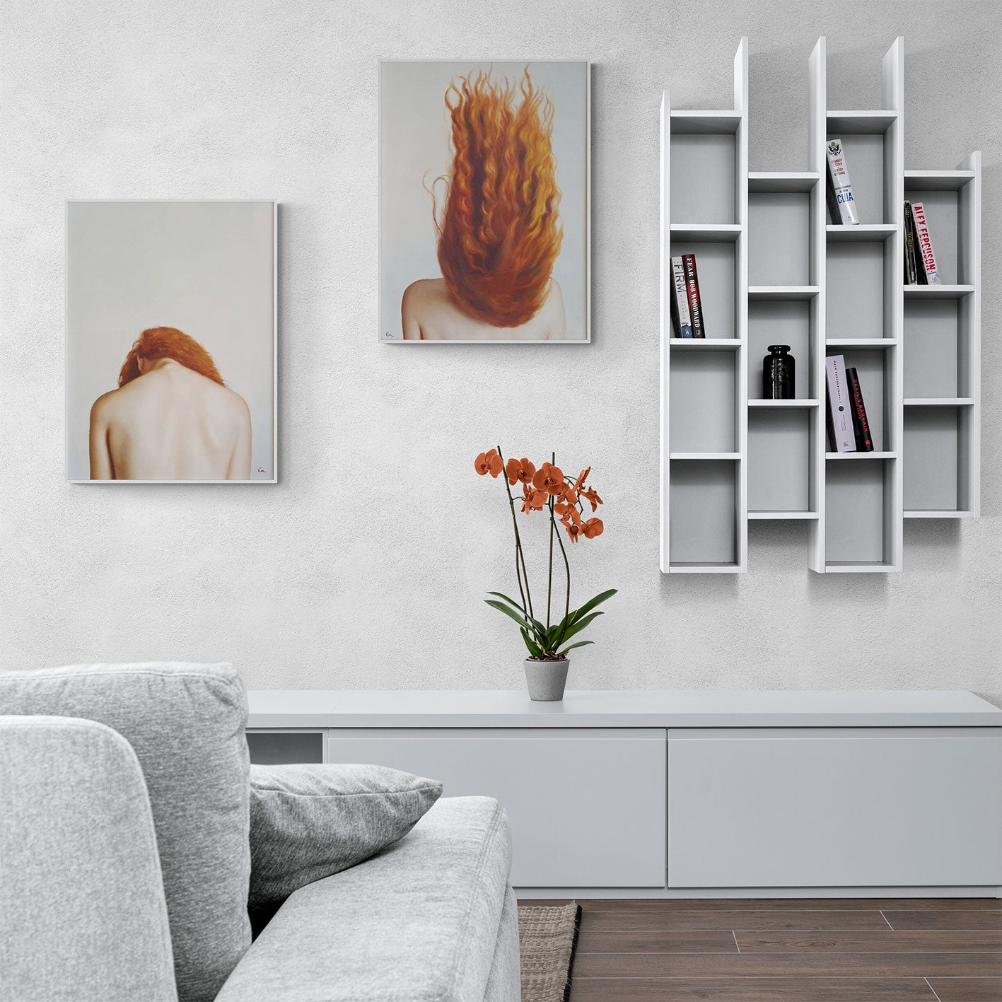 Redhead Diptych Painting 60x80 cm [2 Pieces]