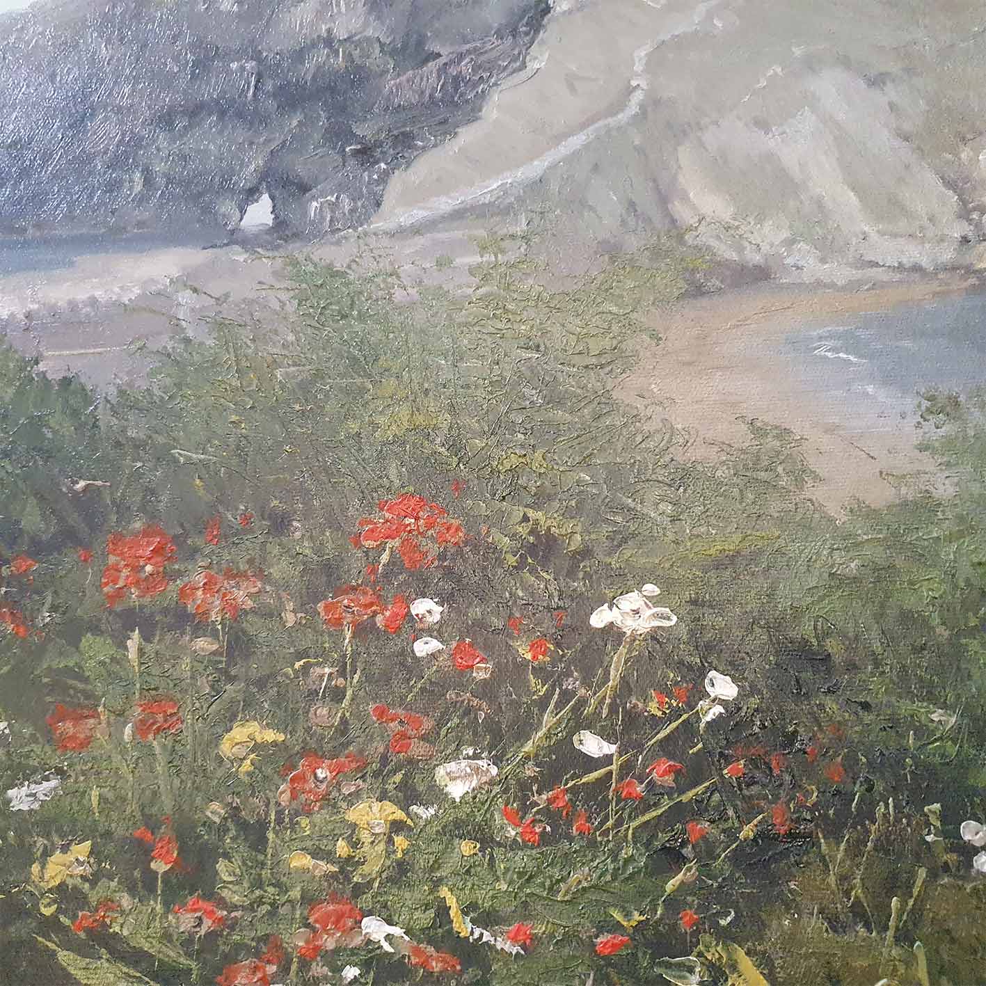 Gaztelugatxe Hermitage painting 100x80 cm