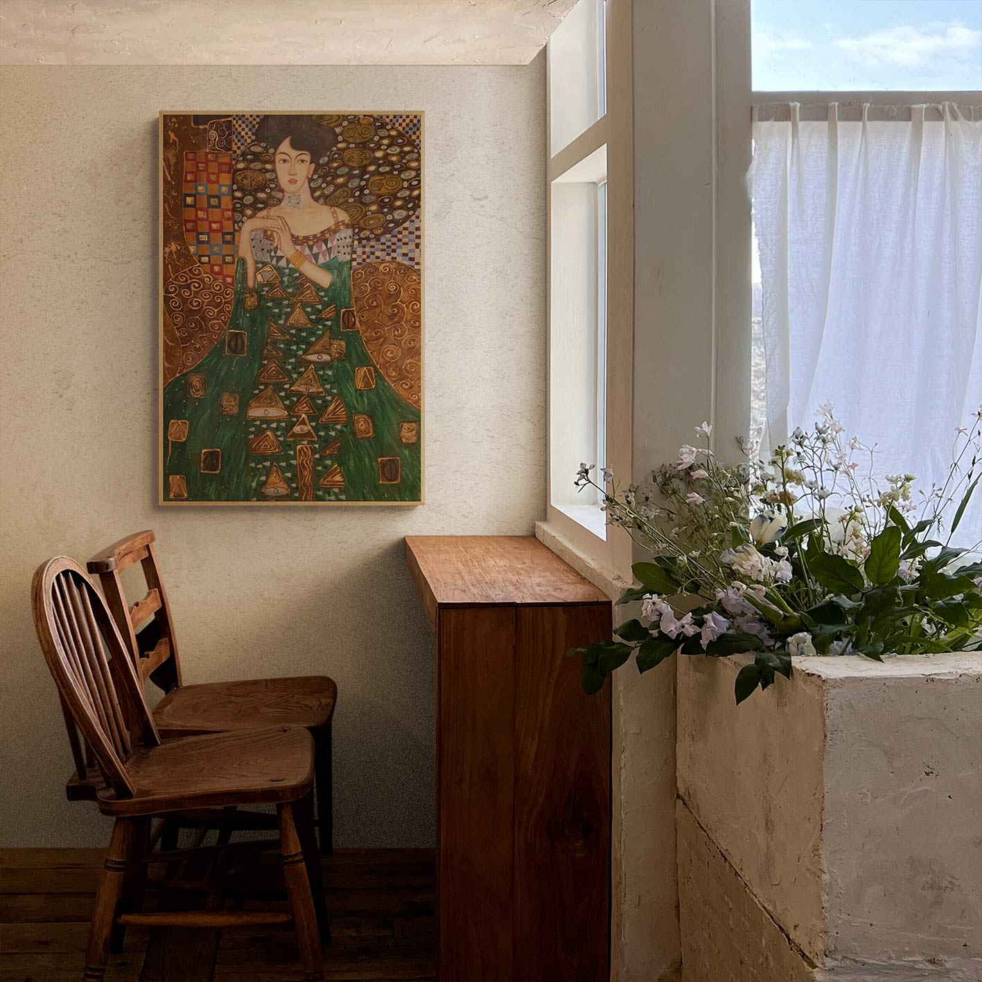 Cuadro Gustav Klimt Mujer 60x90 cm