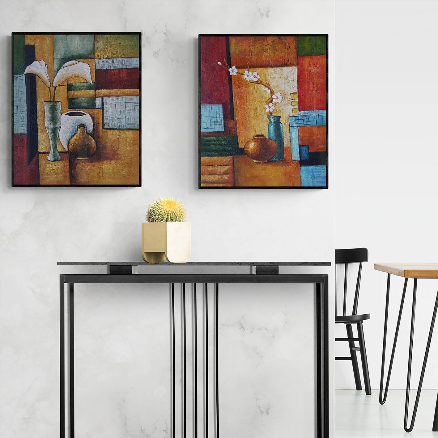 Absence Diptych Painting 50x60 cm [2 pieces]