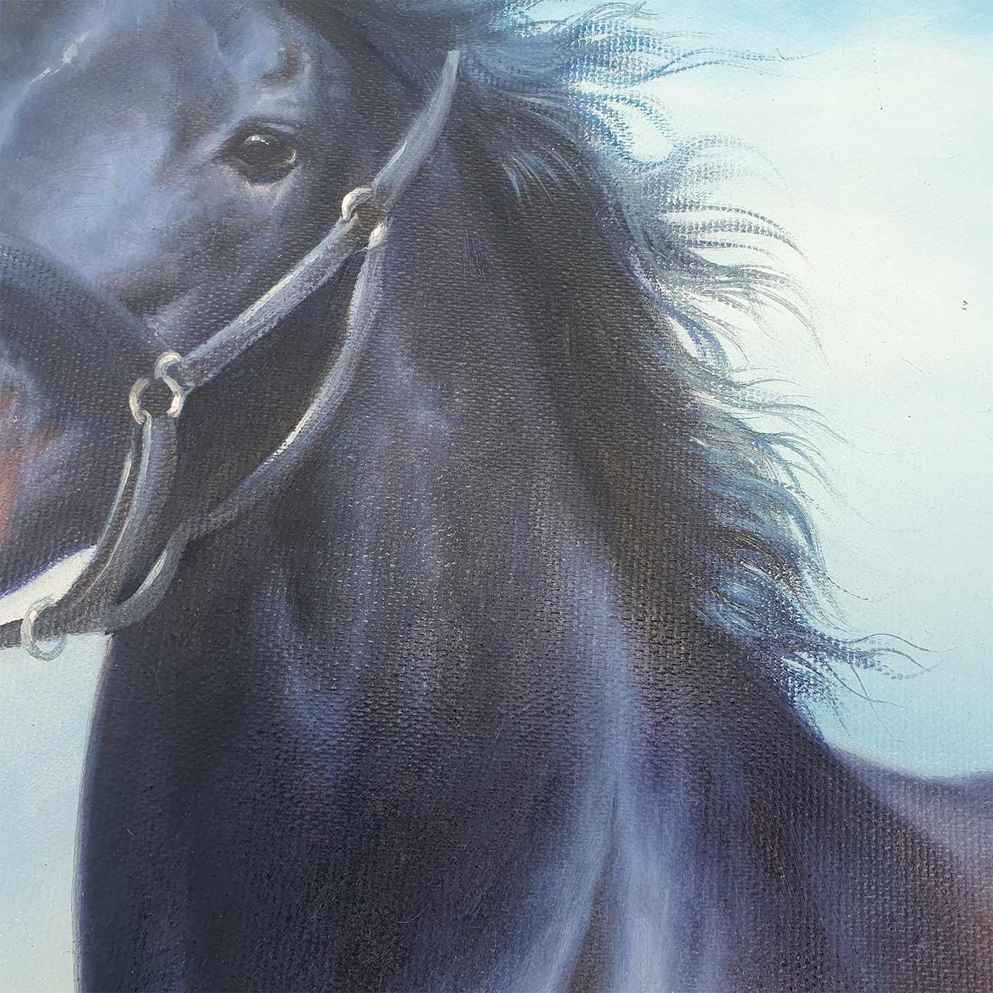 Galloping Horse Painting 100x80 cm