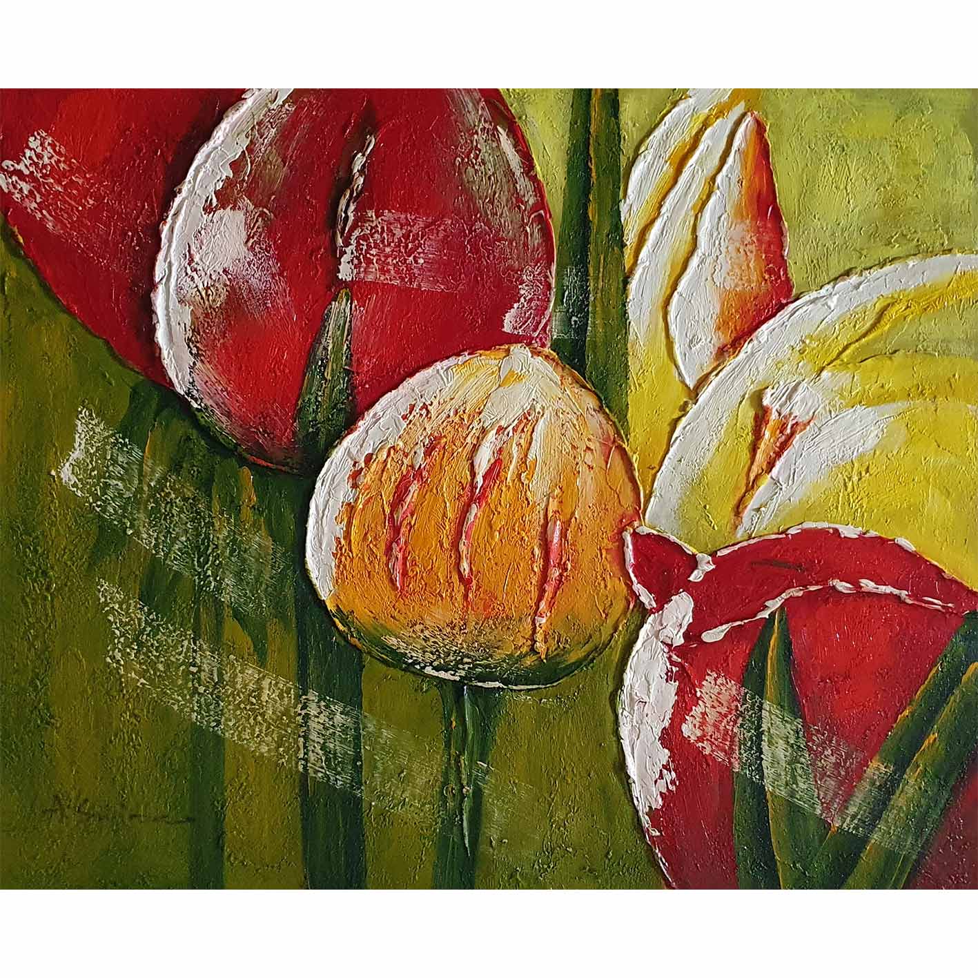 Decoartions Tulips painting 60x50 cm [2 pieces]