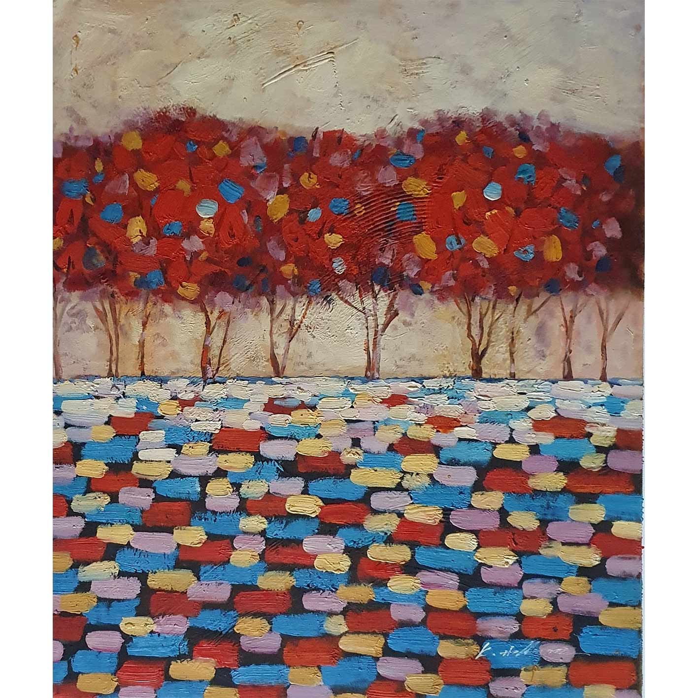 Trees Diptych Painting 50x60 cm [2 pieces]