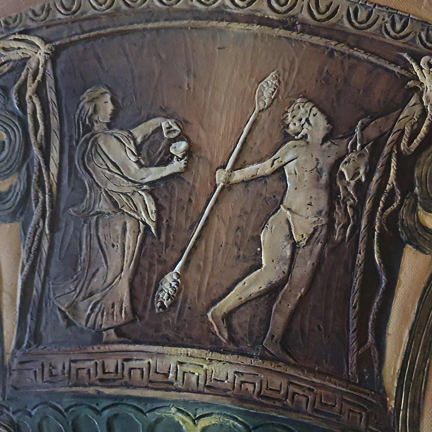 Diptychon Vase Reliefmalerei IV 50X60 cm [2 Stück]