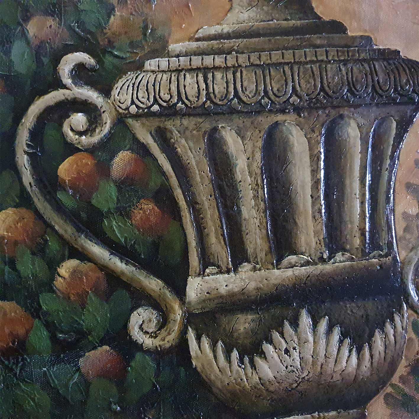 Diptych Vase Relief Painting IV 50X60 cm [2 pieces]