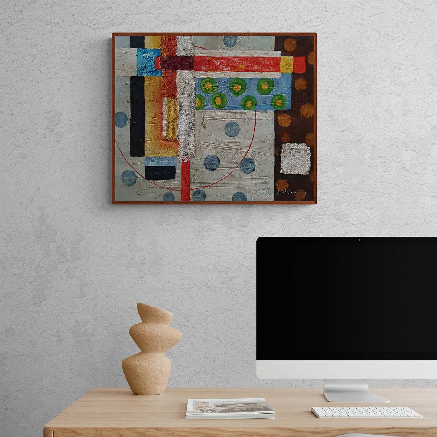 Abstrakter Gemäldesack 60x50 cm